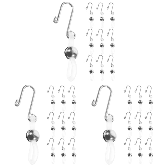 FUEENIRVA 30Pcs Metal Zipper Stabilizers with Anti- Silicone Hook for Denim Pants Repair