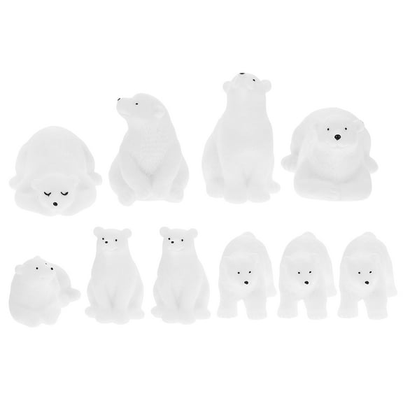 FUEENIRVA Unique White Bear Figurines for Various Decorative Occasions