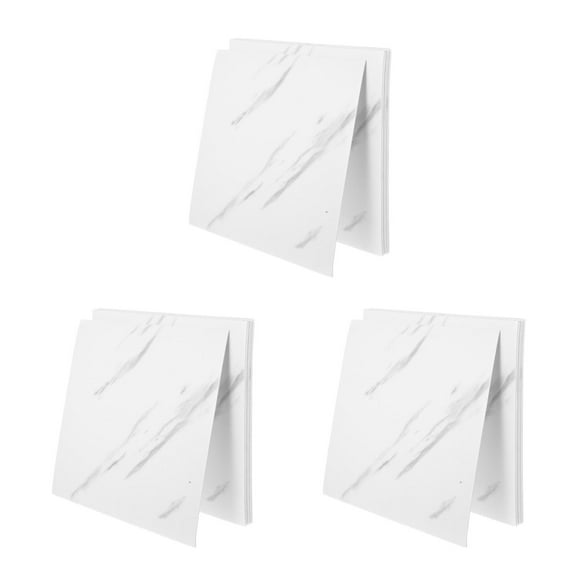 WORGEOUS 30 pcs  Self-Adhesive Marble Tiles Peel and Stick Backsplash for Kitchen and Bathroom Easy Installation Waterproof and Durable for Living Room Bedroom and More White