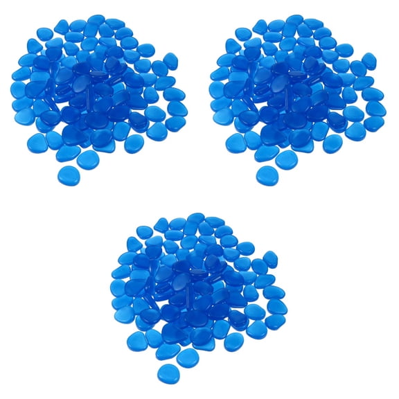 WORGEOUS 300 Pcs  Luminous Stone Fish Tank Garden Rocks Decor Luminous Pebbles Stones