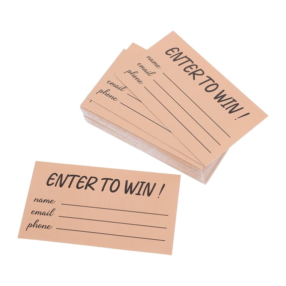 WORGEOUS 300pcs Entry Form Cards Blank Ballots Cards Multi-use Voting Cards Raffle Ticket Sheets