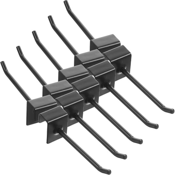 WORGEOUS  32 Pcs Peg Board Tool Utility Hooks Kits Organizer Accessories Display Black