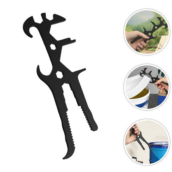 WORGEOUS Steel Barrel Bung Wrench Bucket Opener Wrench Vanadium Steel 1Set