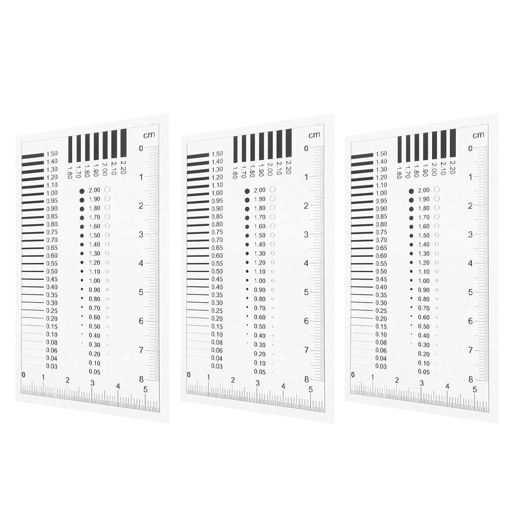 WORGEOUS 3Pcs Crack Monitor Measuring Tool Crack Width Ruler Gap Ruler ...