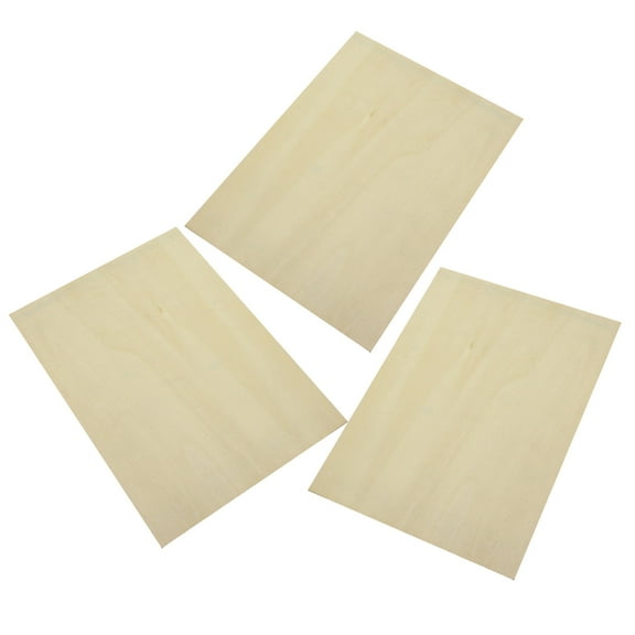 WORGEOUS Handmade Drawing Board Beige 3Pcs 11.8x8.7x0.2in Basswood