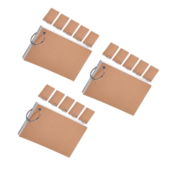 GOOHOCHY WORGEOUS 3pcs 6 Books Index Cards Small Notepads Speech Cards Note Study Cards Notebooks for Students Teachers Study Learning