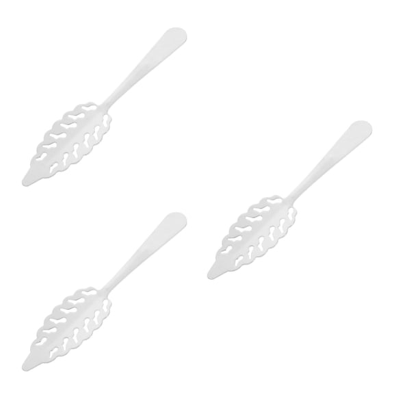 GOOHOCHY Raindrops 3pcs Delicate Absinthe Dripper Stainless Steel Absinthe Spoon with Wormwood Sugar Cube Ideal for Parties Decorative Use
