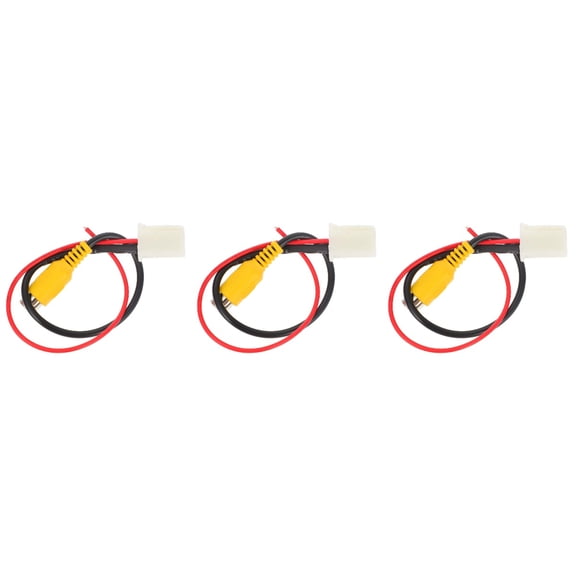 WORGEOUS 3pcs Backup Camera Cable Compatible with Camry Parking Reverse Camera Wire Supply