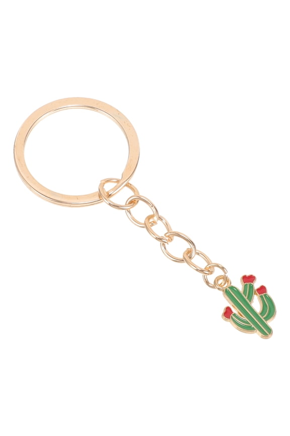 3-Piece Cactus Keychains Set Unique Key Holder Decorative Small Gift for Girls and Women