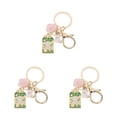 thumbnail image 1 of WORGEOUS 3pcs Cute Keychains Girls Japanese Keychain Backpack Flower Theme Keychain Bag Charms Amulet Blessing Keyrings For Women, 1 of 8