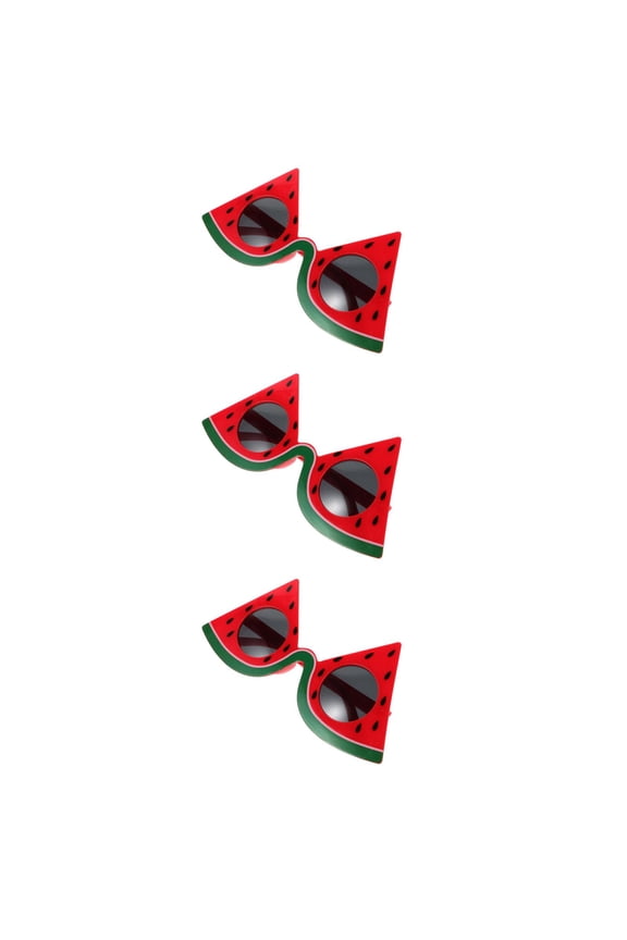 3pcs Cute Watermelon Party Sunglasses Fruit Shape Watermelon Glasses Funny Sunglasses Tropical Luau Theme Party Accessories For Men Women