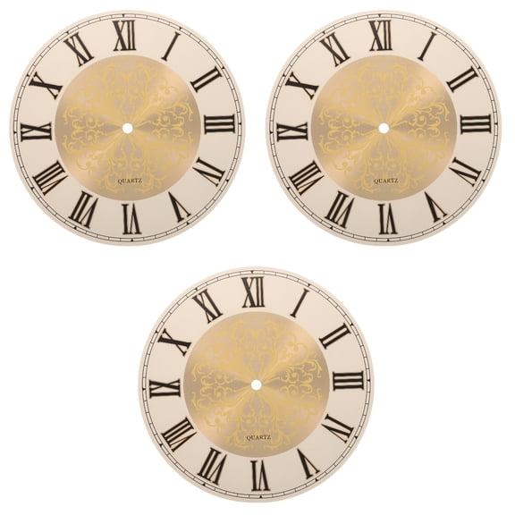 ADDHAT Iron DIY Clock Dial Plate Multi Color for DIY Projects 3Pcs