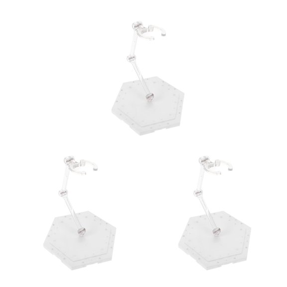 WORGEOUS 3pcs Sturdy Display Stand Action Figure Support Stand Doll Model Display Holder Plastic Bracket Figurine Holder Figure Display Holder for Collectible Figures Dolls