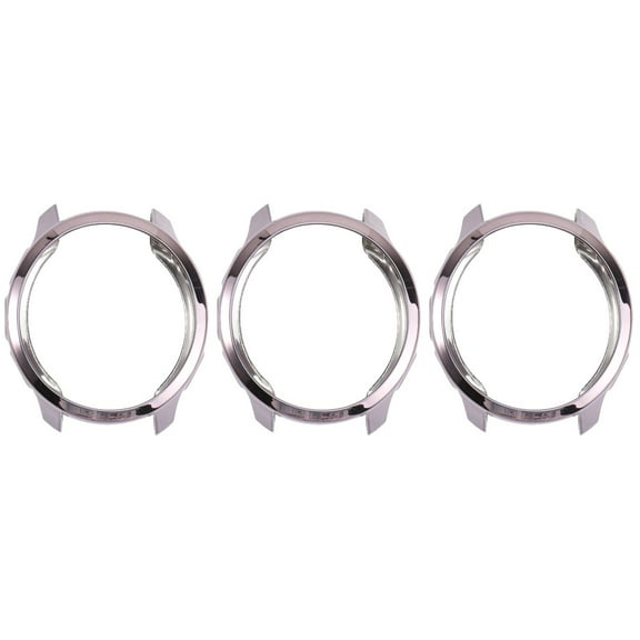 WORGEOUS 3pcs Grey Scratch Proof Watch Guard Wristwatch Case Protective Shell Watch Cover Frame Compatible with Garmin Forerunner 245 Music Smartwatch