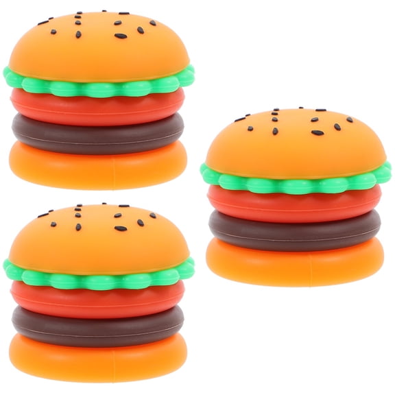 ADDHAT Portable Orange Silicone Jars for Travel and Skincare Products