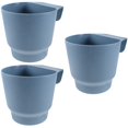 thumbnail image 1 of WORGEOUS 3pcs Hanging Plant Pot Fence Hanging Plant Railing Flowerpot for Balcony Fence, 1 of 8