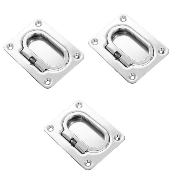 Worgeous 3 Pcs Marine Hardware Accessories 8.00X5.50X2.00CM Silver