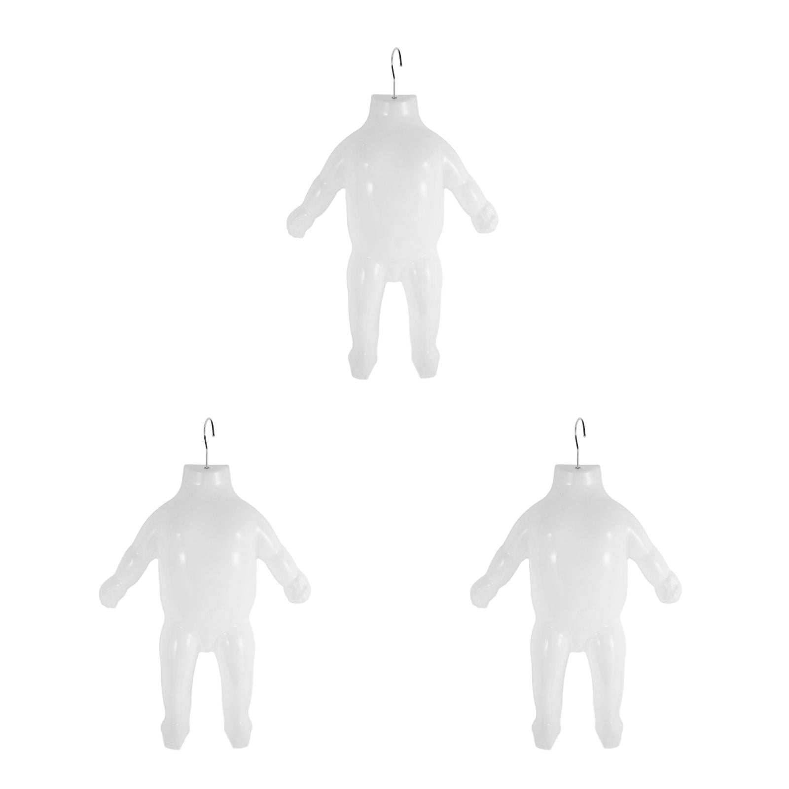 WORGEOUS 3pcs Kid Mannequin Full Body Adjustable Faceless Mannequin Torsos Child Dress Form Realistic Adjustable Detachable Manikin Body Display With Metal Base For Children