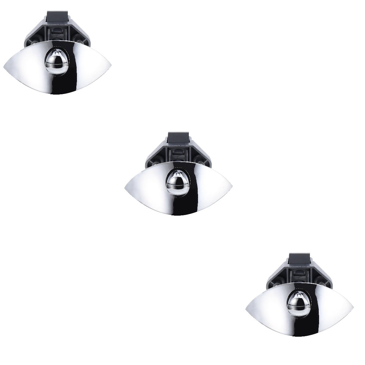 WORGEOUS 3pcs Knobs Lock Cabinet Zinc Alloy Button Lock Boat Lock Marine Accessories