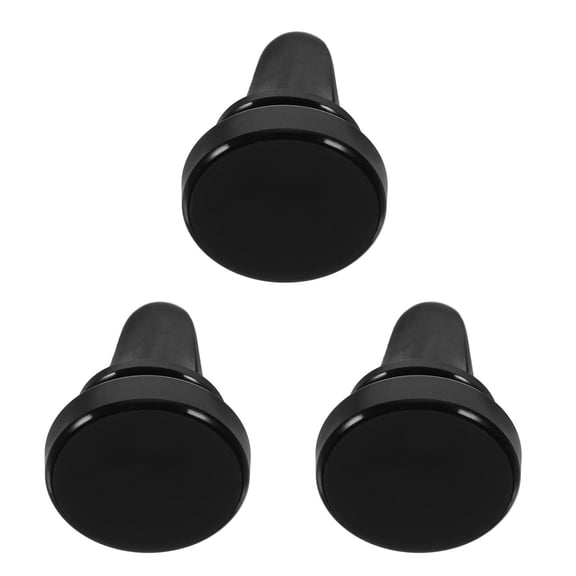 WORGEOUS 3-Pack Magnetic Car Phone Holders Universal Air Vent Mount for Cell Phones and Mini Tablets, Black