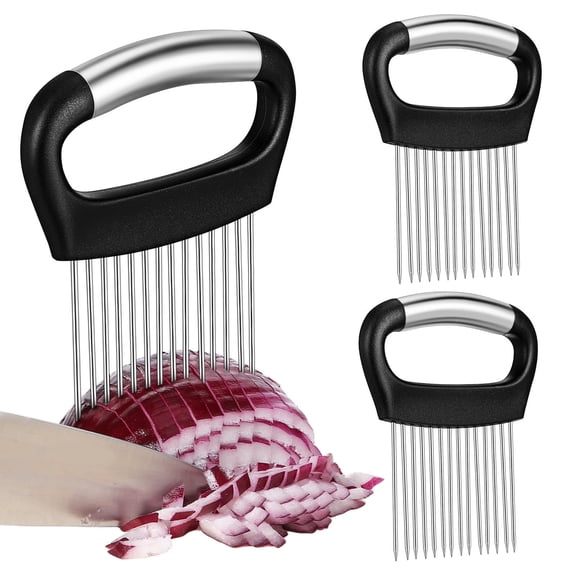 WORGEOUS 3pcs Onion Slicing Tool Meat Tenderizer Tool Vegetable Slicing Dicing Guide For Precision Cutting For Tomato Potato Fruits
