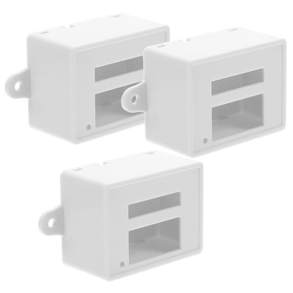 WORGEOUS 3pcs Plastic Electrical Enclosure For Diy Projects Waterproof Electrical Box For Outdoor Small Plastic Box With Lid Electrical Boxes