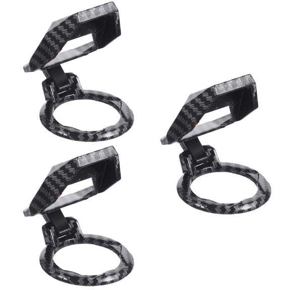 WORGEOUS 3-Pack Push Start Button Covers for Car Engine Ignition, Auto Stop Protective Lid