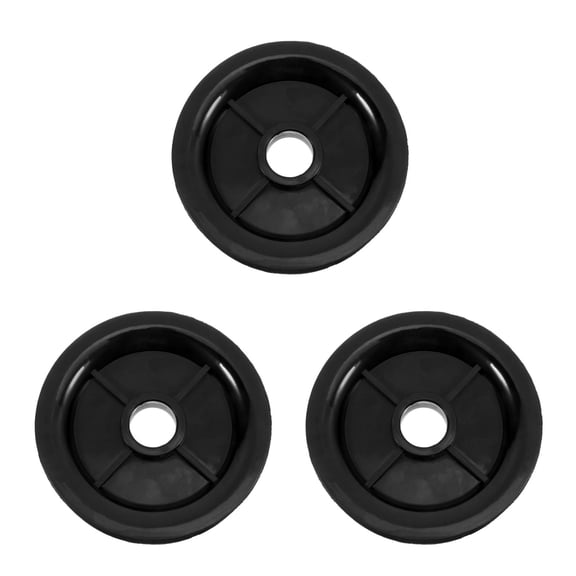 WORGEOUS 3pcs Replacement Pulley Wheel For Forklift 3 Ton Single Slot Mast Guide Wheel With Inner Hole plastic Pulley For Gym Equipment And Garage Door Parts