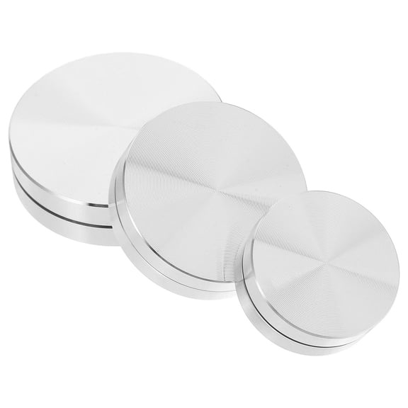 WORGEOUS 3pcs Rotating Cake Stand Base Bearing Aluminum Alloy Bearings Smooth Revolving Stand Bearing Base For Cake And Dining Table Use