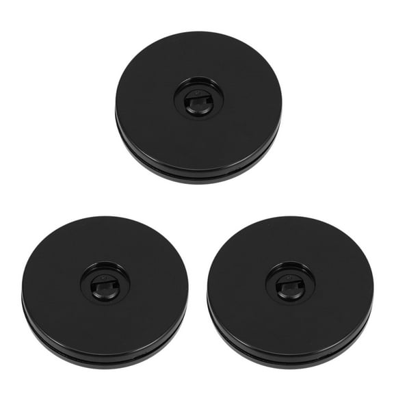 WORGEOUS 3pcs Rotating Swivel Stand with Steel Ball Bearings 360 Degree Turntable Lazy Base Rotation Organizer for Spice Rack Table Kitchen Pantry 75mm