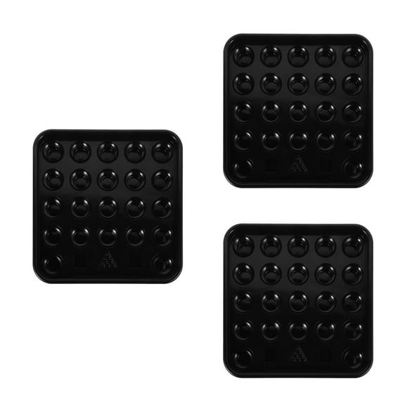 HINTRMENT Spacesaving Plastic Billiard Ball Case for Home 3Pcs