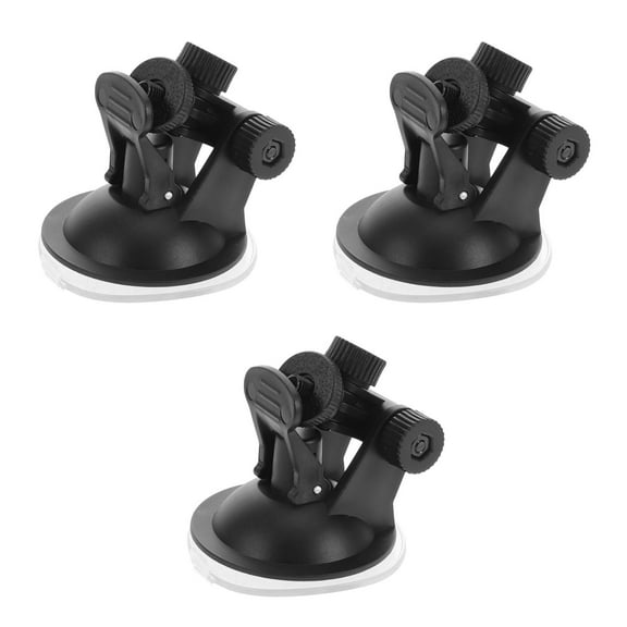 WORGEOUS 3pcs Vehicle Camera Suction Cup Mount Mount 1/4 Inch Screw Video Recorder Holder for Dash and Action Cameras for Windshield and Dashboard Use