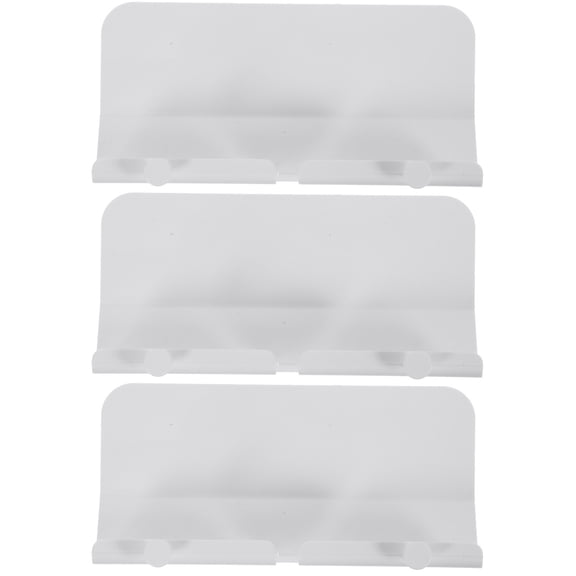 WORGEOUS 3pcs Wall Phone Holder Wall Mount Organizer Wall Tv Remote Organizer Bedside Shelf