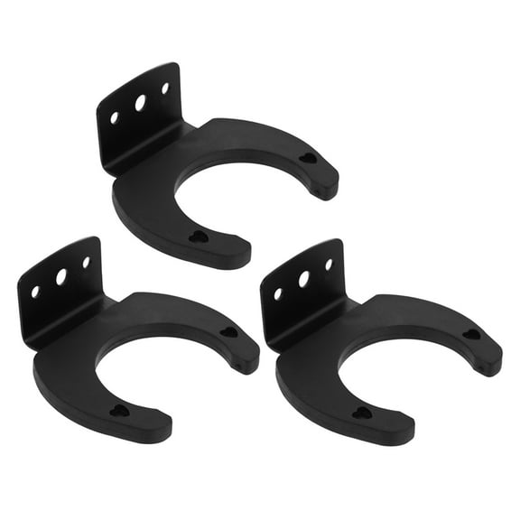 WORGEOUS 3pcs Wall-mounted Mic Rack Sturdy Microphone Holder No Wire Microphone Hook