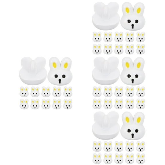 WORGEOUS 4-Pack Small White Resin Buttons Flat for Baby and Child Clothing Accessories