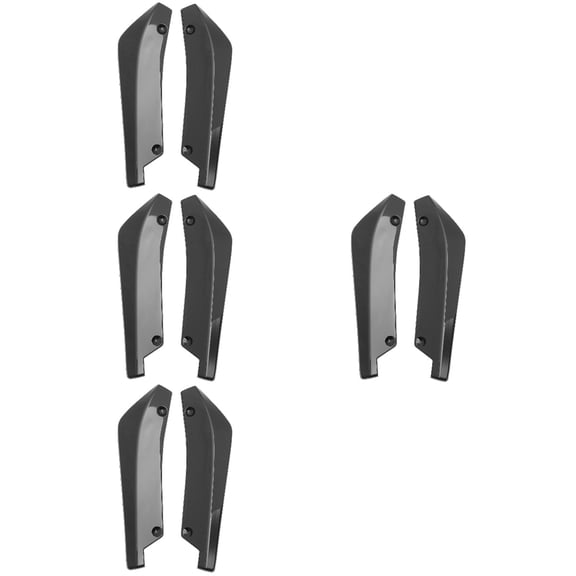 WORGEOUS 4 Pairs Rear Bumper Lip Protector Side Skirt Trim Car Bumper Guard Spoiler Accessories