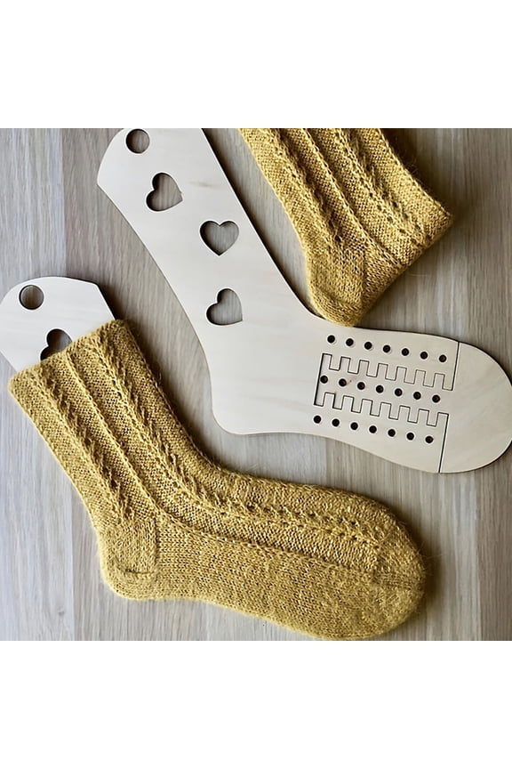 4 Pairs Sock Blockers DIY Wood Sock Models for Handicraft Projects