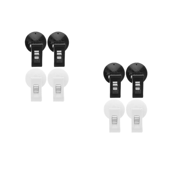 WORGEOUS 4 Pairs  Ticket Card Clips Secure and Convenient Cards Holder Multifunctional Car Windshield Suction Cup Clips for Cards Tickets and More