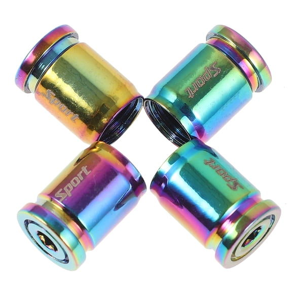 WORGEOUS  4 Pcs Anti-theft Valve Cap Vehicle Plug Rocket Knob Car Sand Remover