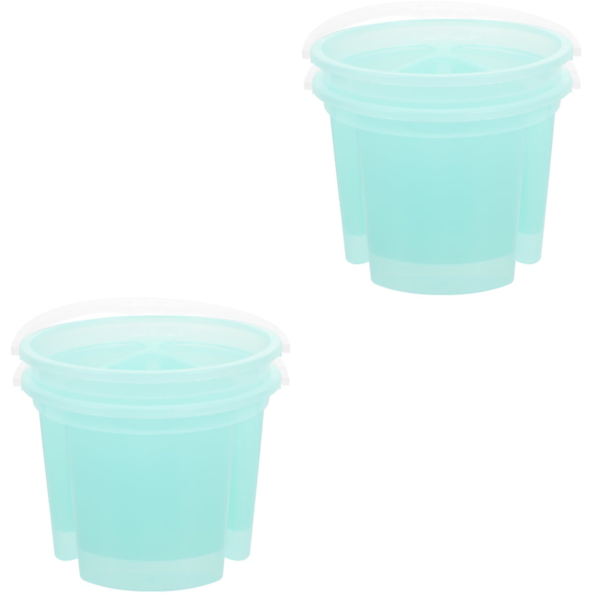 WORGEOUS 4 Pcs Artist Brush Basins Portable Wash Tanks Painting Water ...