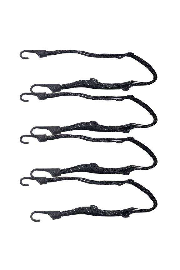 Bike Cargo Fixing Rope Cargo Adjustable Strap With Hook Black 4Pcs