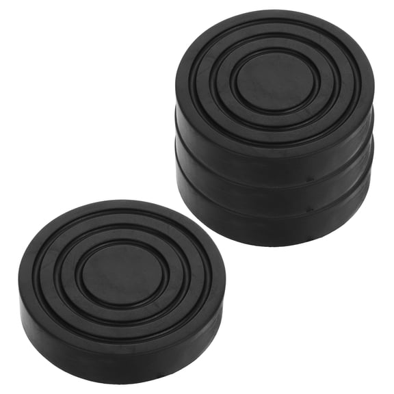 WORGEOUS 4 Pcs Cushion Refrigerator Washing Machine Waterproof Protector Anti-slip Stabilizer Black