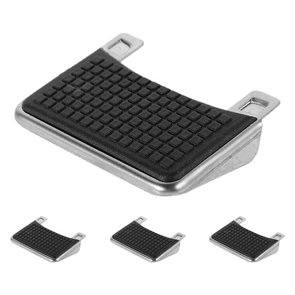 WORGEOUS Set of 4 Black Plastic Foot Pedal Replacements for Garbage Can Bin