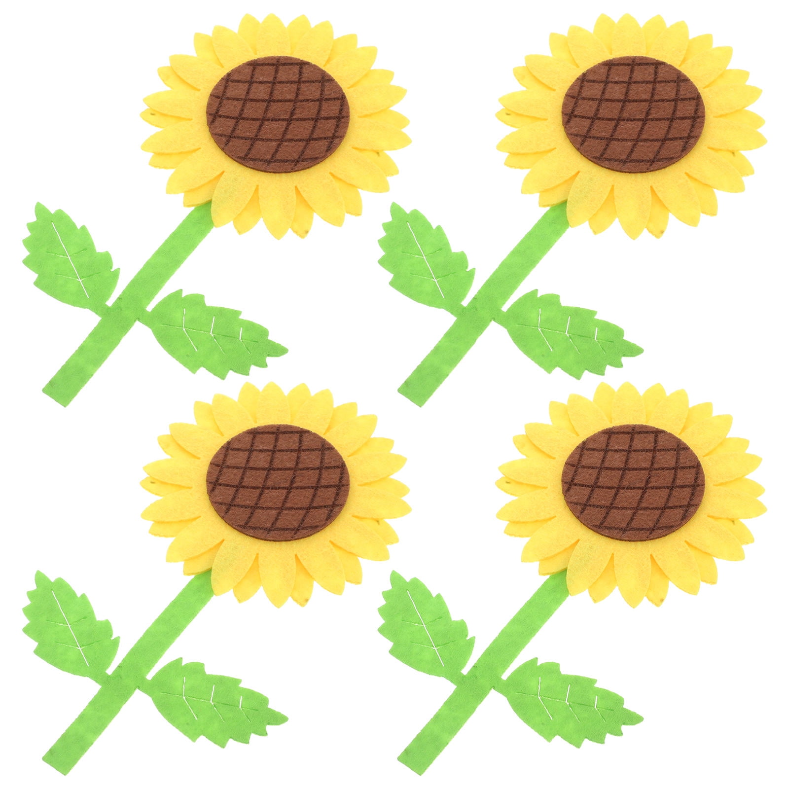 WORGEOUS  4 Pcs Kids Room Wall Art Sunflower Decoration Preschool Child