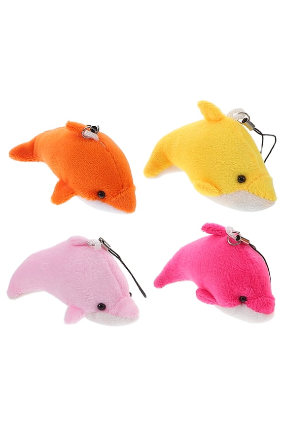 4 Pcs Ladybug Brooch Accessories Stickers Dolphin Doll Pendant