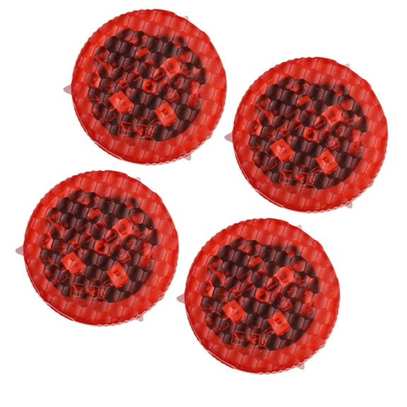 WORGEOUS  4 Pcs Magnet Indicator Signal Light Door Opened Warning Car Interior Lights Traffic Red