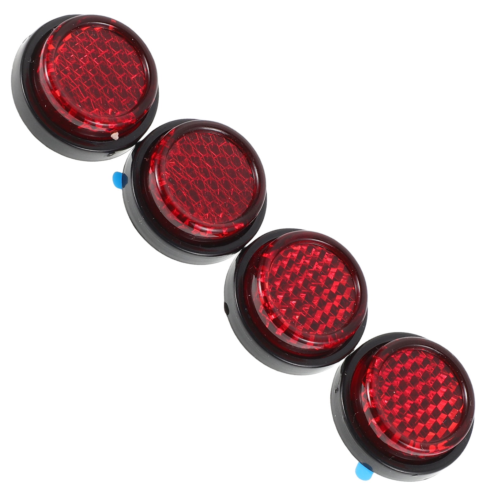 WORGEOUS 4 Pcs Motorcycle Modification Parts Buckle Adapter Modified Reflector Rear Wheel Red