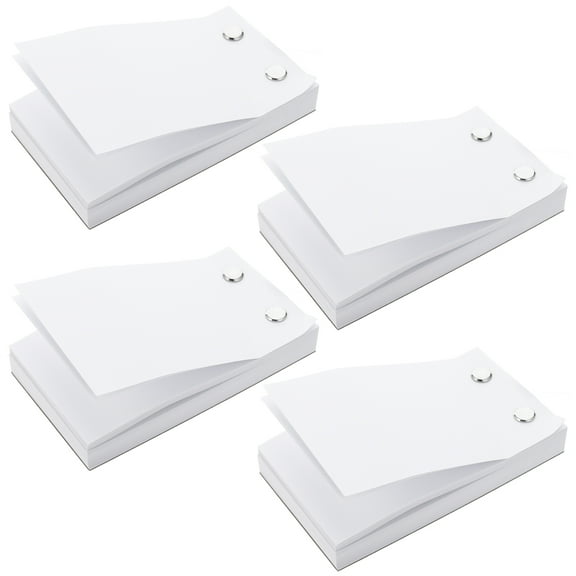 WORGEOUS 4 Pcs Note Book Removable Notepad Low Price Notebook Travel 6.5X11.5CM