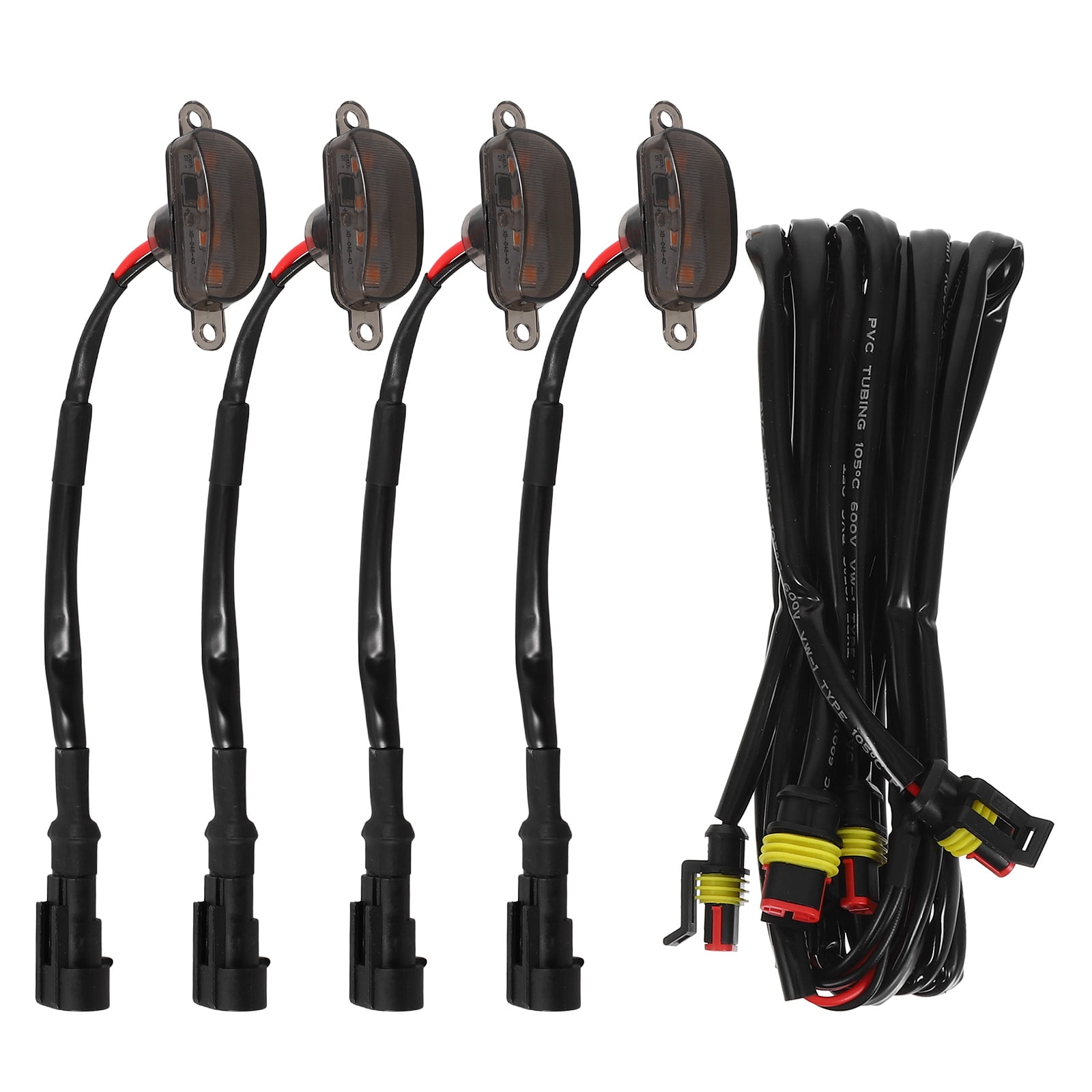 WORGEOUS  4 Pcs Propagation Tubes Rechargeable Light Bulb Car Decorative Lights Work