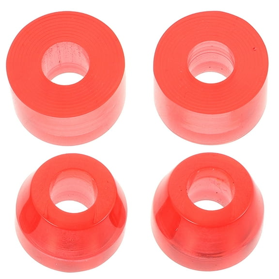 WORGEOUS 4 Pcs Roller Accessories Skateboard Shock Pad 2.50X2.50X1.50CM Red